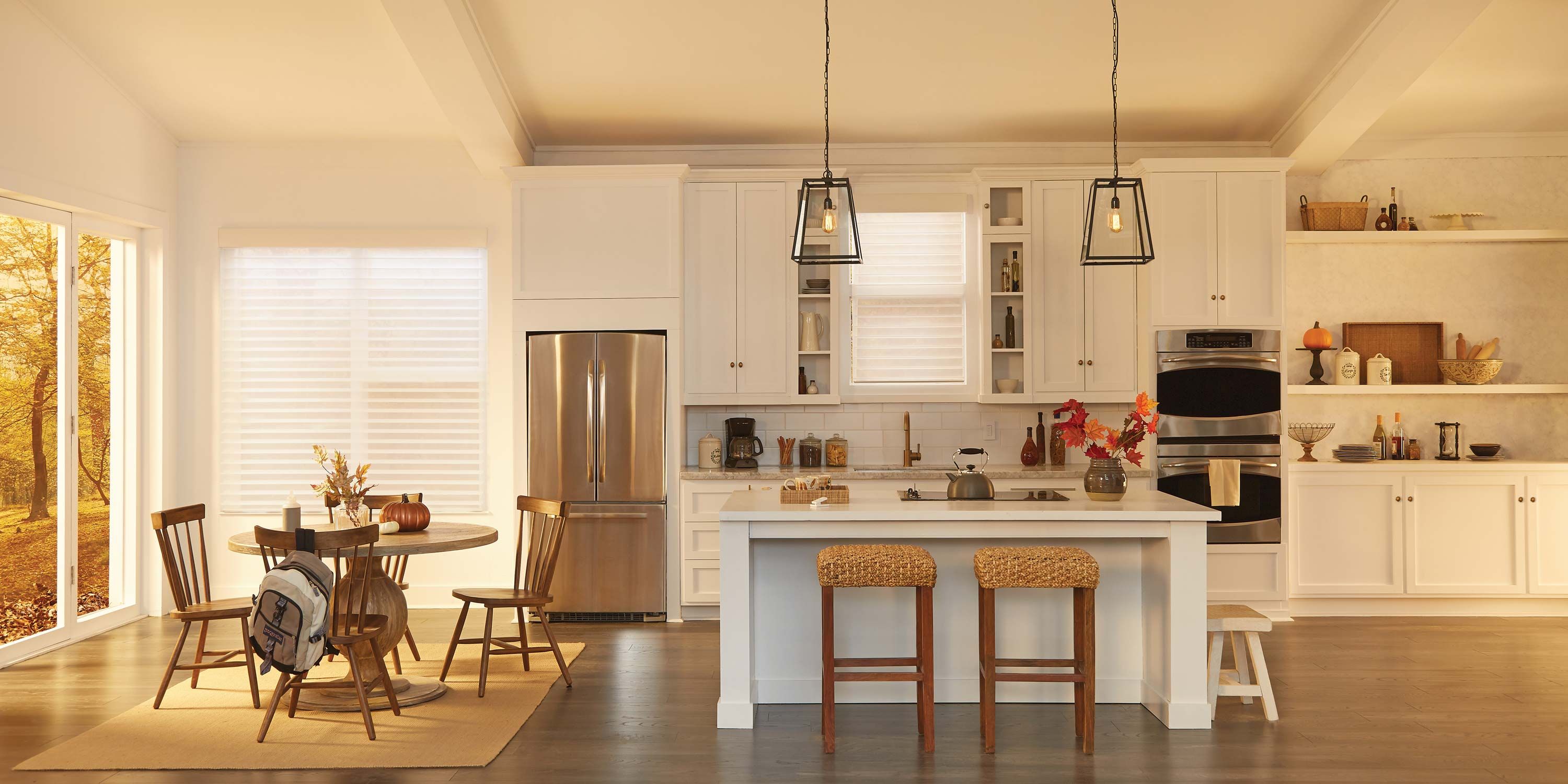 warm tone kitchen by Lutron